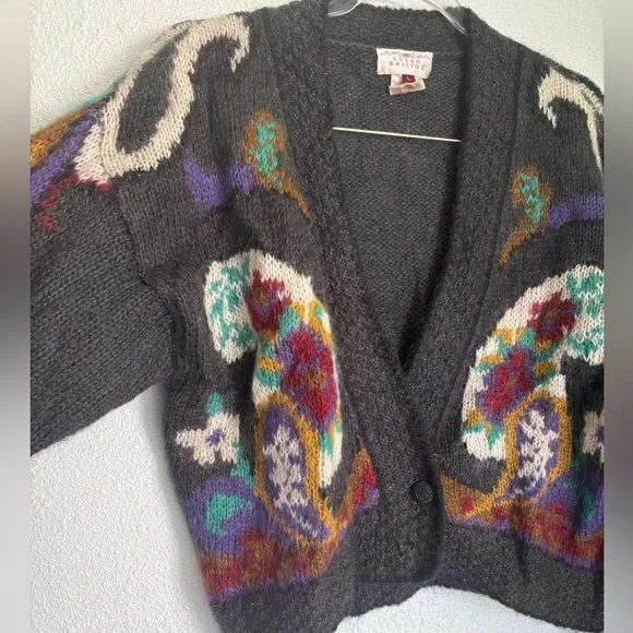 Vintage Susan Bristol Wool Blend Cardigan Sweater Large - Picture 2 of 5